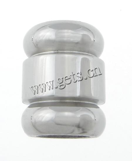 Edelstahl Rohr Perlen, 304 Edelstahl, plattiert, Kundenindividuell, keine, 10.5x13.5mm, Bohrung:ca. 6.5mm, verkauft von PC