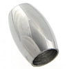 Stainless Steel Large Hole Beads, 304 Stainless Steel, Drum, plated, Customized Approx 6.5mm 