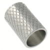 Stainless Steel Tube Beads, 304 Stainless Steel, plated, textured Approx 4mm [