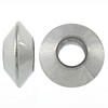 Stainless Steel Large Hole Beads, 304 Stainless Steel, Saucer, plated Approx 4mm 