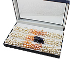 Natürliche kultivierte Süßwasserperlen Cluster-Ohrring, Messing Haken, gemischte Farben, 36PaarePärchen/Box, verkauft von Box