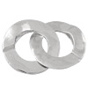 Sterling Silver Interlocking Clasp, 925 Sterling Silver, plated 1.3mm 