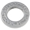 Нержавеющая сталь Связывание кольцо, нержавеющая сталь, Кольцевая форма, чеканная, оригинальный цвет 8mm, продается PC