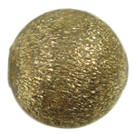 Messing gebürstete Perlen, rund, plattiert, keine, 8mm, Bohrung:ca. 1.5mm, 5000PCs/Tasche, verkauft von Tasche