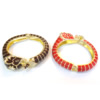Enamel Zinc Alloy Bangle, gold color plated, with rhinestone 17mm, 76mm Approx Approx 6.6 Inch 