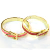 Enamel Zinc Alloy Bangle, gold color plated 17mm, 66mm Approx Approx 6.7 Inch 