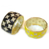 Enamel Zinc Alloy Bangle, gold color plated, with flower pattern & with rhinestone 39mm, 70mm Approx Approx 6.8 Inch 