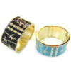 Enamel Zinc Alloy Bangle, gold color plated 40mm, 71mm Approx Approx 6.9 Inch 