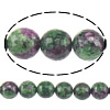 Dyed Marble Beads, Round, faceted Approx 1mm Approx 15 Inch 