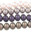 Perles de nacre en verre, perle de verre, rondelle, plus de couleurs à choisir Environ 16 pouce, Environ Vendu par brin