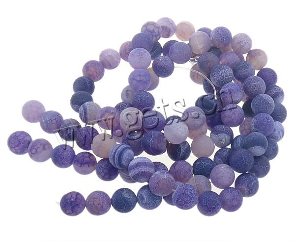 Natural Effloresce Agate Beads, Round, more sizes for choice, Hole:Approx 1-1.5mm, Length:Approx 15.5 Inch, Sold By Strand