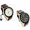 Мужская наручные часы, цинковый сплав, с Искусственная кожа & Стеклянный, Другое покрытие, Мужский, Много цветов для выбора, 42mm, 21mm, длина:Приблизительно 9.4 дюймовый, продается PC