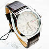 Мужская наручные часы, цинковый сплав, с Искусственная кожа & Стеклянный, Платиновое покрытие платиновым цвет, Мужский, Много цветов для выбора, 43mm, 22mm, длина:Приблизительно 9.4 дюймовый, продается PC