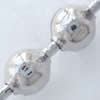 Stainless Steel Ball Chain, Round, original color, 2mm 