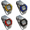 Dive Watch, Plastic, with Glass & Silicone & Zinc Alloy, platinum color plated 38mm, 17mm Approx 8.2 Inch 