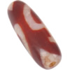 Natürliche Tibetan Achat Dzi Perlen, oval, zweifarbig, 29-30x9-10mm, Bohrung:ca. 2mm, verkauft von PC