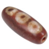 Natürliche Tibetan Achat Dzi Perlen, oval, zweifarbig, 11.5-14.5x29-32mm, Bohrung:ca. 2.5mm, verkauft von PC