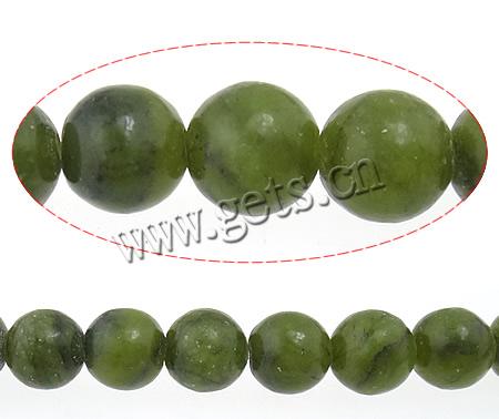 Jade de Taiwan , jade Taiwan, Rond, multiple tailles pour le choix, Longueur:Environ 15 pouce, Vendu par brin