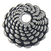 Stainless Steel Bead Cap, acier inoxydable, cône, noircir, couleur originale Environ 2mm, Vendu par PC