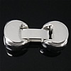 Zinc Alloy Fold Over Clasp, plated nickel, lead & cadmium free  Approx 
