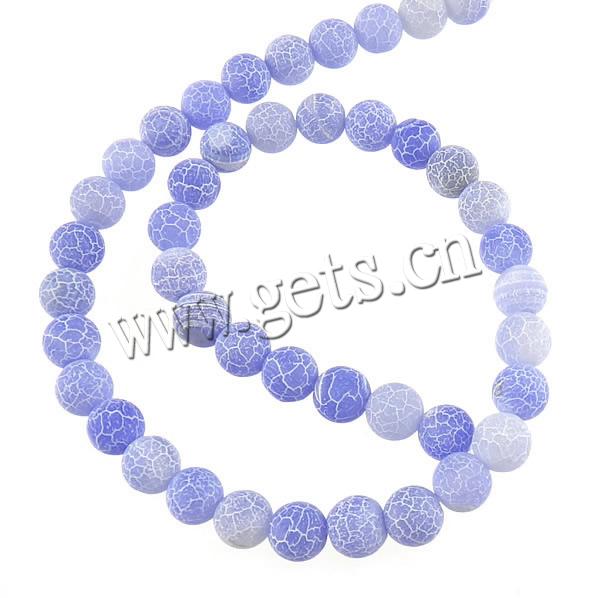 Natural Effloresce Agate Beads, Round, more sizes for choice, Hole:Approx 0.8-1.5mm, Length:Approx 15 Inch, Sold By Strand