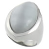 Нержавеющая сталь Человек палец кольцо, нержавеющая сталь, с кошачий глаз, оригинальный цвет 18mm, размер:8, продается PC
