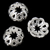 Sterling Silver Bead Caps, 925 Sterling Silver, Flower, plated, hollow Approx 2mm 