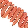 Natural Coral Beads, Nuggets, orange, Grade AB, 8-12x40-55mm Approx 1mm Inch, Approx 