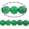 Natürliche grüne Achat Perlen, Grüner Achat, rund, 10mm, Bohrung:ca. 1.2mm, Länge:15 ZollInch, ca. 38PCs/Strang, verkauft von Strang