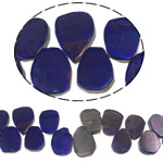 Elektrophorese Plating Quarz Perlen, Natürlicher Quarz, Klumpen, bunte Farbe plattiert, 11-41mm, Bohrung:ca. 1.5mm, Länge:15.5 ZollInch, verkauft von Strang