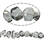 Placage électrophorèse perles de quartz, Cristal naturel, pepite, Placage coloré, normes différentes pour le choix Environ 1.2-1.5mm .5 pouce, Vendu par brin