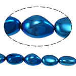 Placage électrophorèse perles de quartz, Cristal naturel, pepite Environ 1.2-1.5mm .5 pouce, Vendu par brin