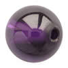 Kubischer Zirkonia Perlen Schmuck, rund, keine, Grade A, Bohrung:ca. 0.6mm, verkauft von PC