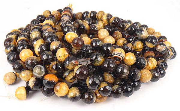 Natural Ice Quartz Agate Beads, Round, more sizes for choice & faceted, Hole:Approx 1-1.5mm, Length:Approx 15 Inch, Sold By Strand