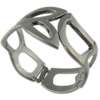 Fashion bracelet en alliage Zinc, alliage de zinc, Placage de couleur noire de plumbum, creux, 40mm Environ 7 pouce, Vendu par PC