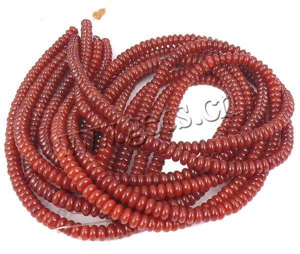 Natural Red Agate Beads, Rondelle, more sizes for choice, Hole:Approx 1mm, Length:Approx 15 Inch, Sold By Strand