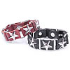 Cowhide Bracelets, with Zinc Alloy, platinum color plated, with star pattern 23.5cm, 2cm Approx 9.2 Inch 