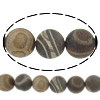 Natural Lace Agate Beads, Round, Customized coffee color Approx 1.2-1.5mm Approx 15.5 Inch 