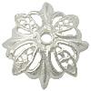 Sterling Silber Perlenkappen, 925 Sterling Silber, Blume, plattiert, keine, 11x11x3mm, Bohrung:ca. 1mm, verkauft von PC