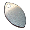 Encantos de etiqueta de acero inoxidable, Ojo de Caballo, 10x6x0.9mm, agujero:aproximado 0.8-0.9mm, Vendido por UD
