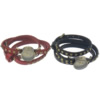 Fashion Watch Bracelet, Zinc Alloy, with Cowhide & Glass, plated, for woman Approx 23 Inch 