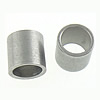 Abalorio separador tubo de acero inoxidable, color original, 5x5mm, agujero:aproximado 4mm, Vendido por UD