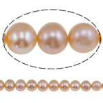 Round Cultured Freshwater Pearl Beads, natural, pink, Grade AA, 10-11mm Approx 0.8mm Inch 