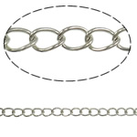 Железная цепочка овальной формы, Железо, Другое покрытие, Много цветов для выбора, не содержит никель 50м/Strand, продается Strand