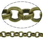 Rolo Eisenkette, Eisen, plattiert, keine, frei von Nickel, 4.5x1.5mm, 50m/Strang, verkauft von Strang