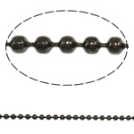 Iron Ball Chain, plated nickel free, 1.5mm 