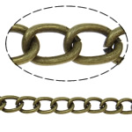 Iron Twist Oval Chain, plated nickel, lead & cadmium free 