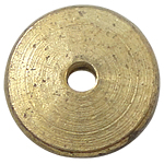 Separadores de Metal, Donut, color original, libre de plomo & cadmio, 6.0x1.0mm, agujero:aproximado 1.5mm, Vendido por UD[