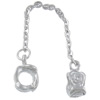 Zinc Alloy European Safety Chain, Donut, plated, without troll nickel, lead & cadmium free 78mm Approx 5mm 
