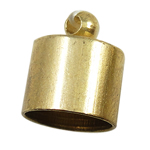 Brass End Cap, Tube, plated Approx 2mm 